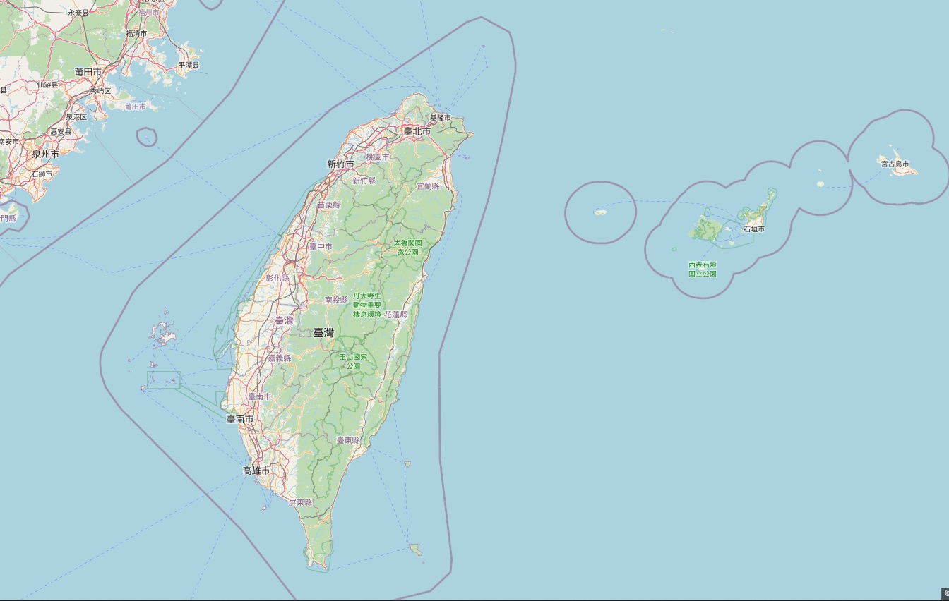 Taiwan Map background